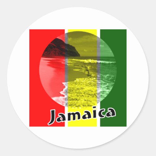 Jamaica Classic Round Sticker