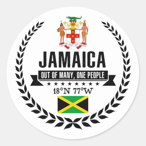 Jamaica Classic Round Sticker