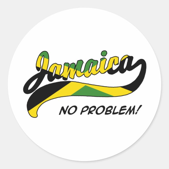 Jamaica Classic Round Sticker (Front)