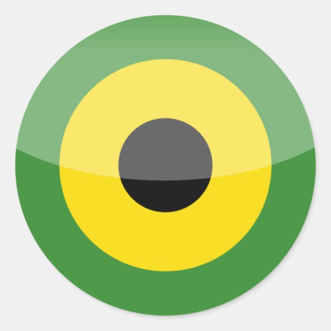 jamaica classic round sticker (Front)