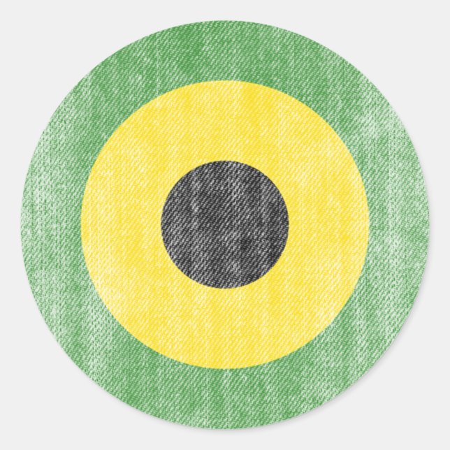 JAMAICA CLASSIC ROUND STICKER (Front)