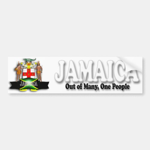 Jamaica Coat of Arms Bumper Sticker