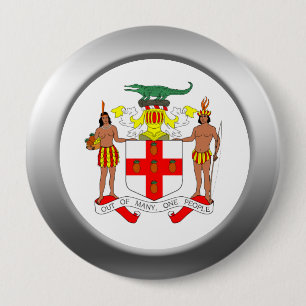 Jamaica Coat of Arms Button