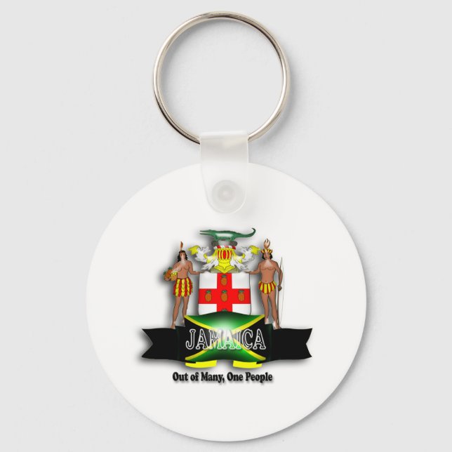Jamaica Coat of Arms Keychain (Front)