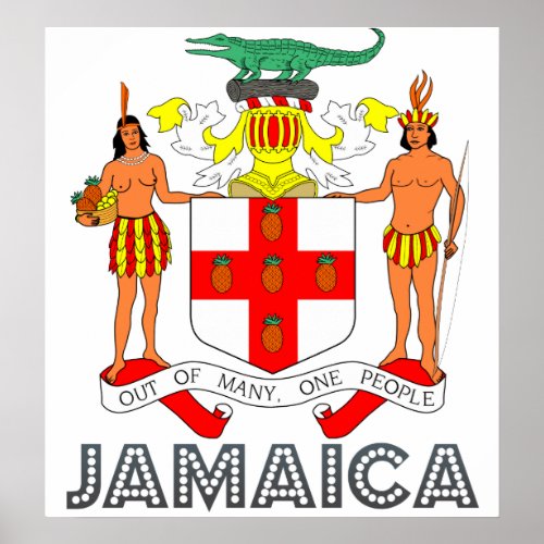 Jamaica Coat of Arms Poster