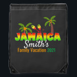 Jamaica Colorful Custom Matching Group Vacation Drawstring Bag<br><div class="desc">Perfect for Vacation,  Girls Trip,  Family Matching,  Friends,  Cruise Trip Matching.</div>