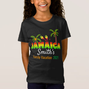 Jamaica Colorful Custom Matching Group Vacation T- T-Shirt