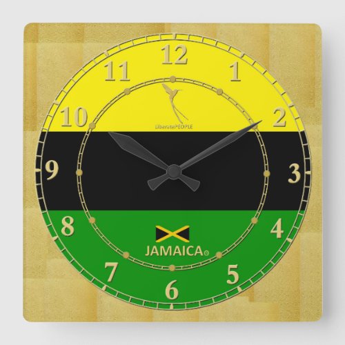 Jamaica Colors Gold Modern Wall Clock Gift Sale