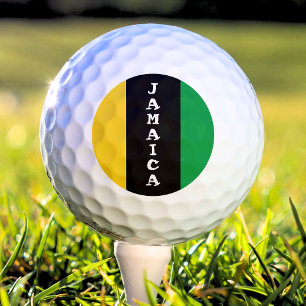 Jamaica Colors Green Gold Black Jamaican Golf Balls