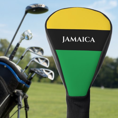 Jamaica Colors Green Gold Black Jamaican Golf Head Cover