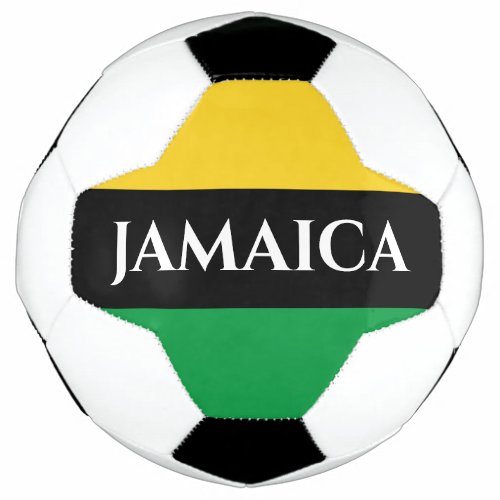 Jamaica Colors Green Gold Black Jamaican Soccer Ball