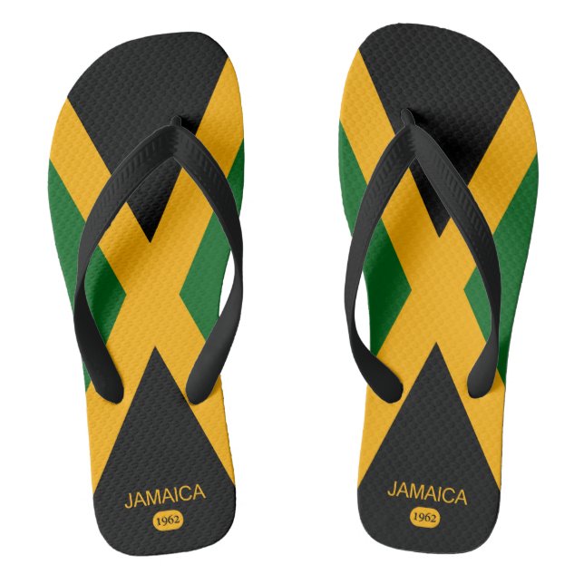 JAMAICA COLORS - Tricolors Flip Flops (Footbed)