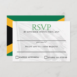 Jamaica Couple RSVP Card