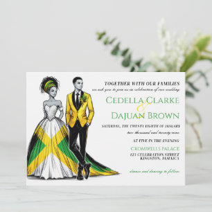 Jamaica Couple Wedding Invitation