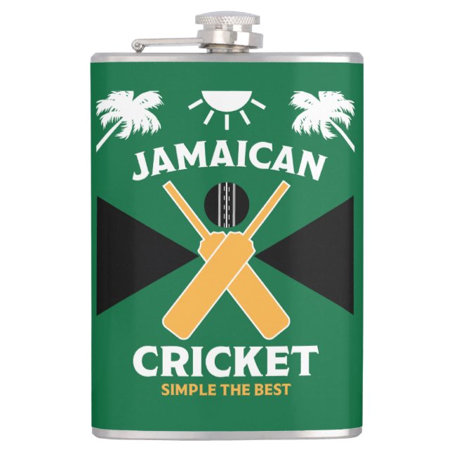 Jamaica Cricket Flask (Front)