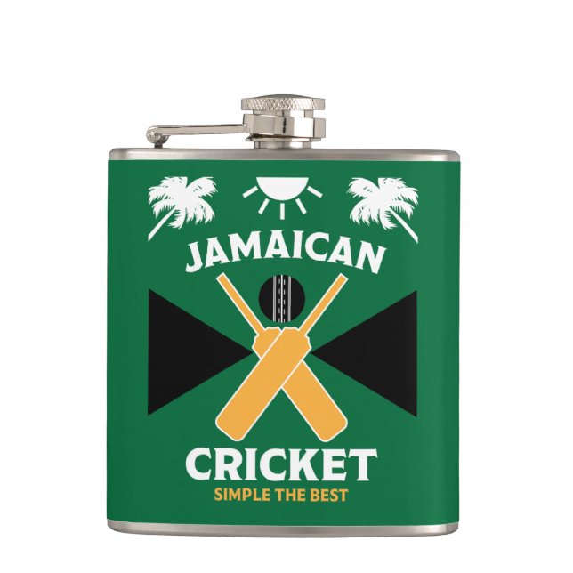 Jamaica Cricket Flask (Front)