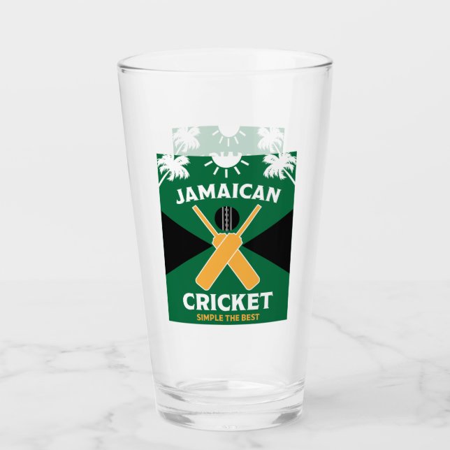 Jamaica Cricket Glass (Front)