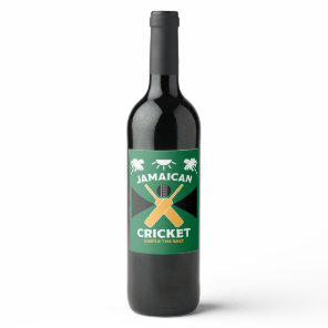 Jamaica Cricket Wine Label