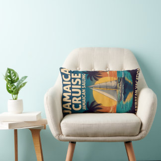 Jamaica Cruise Caribbean Dream Lumbar Pillow