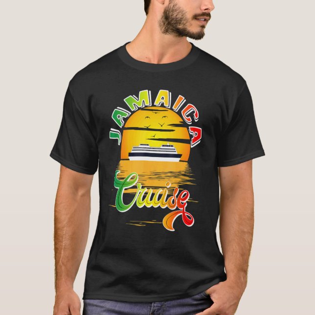 Jamaica Cruise Jamaican Sailing Caribbean Vacation T-Shirt (Front)