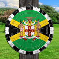 Jamaica Dartboard & Jamaican Flag / game board