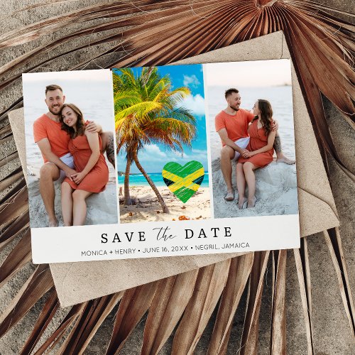 Jamaica Destination Wedding Photo  Save The Date