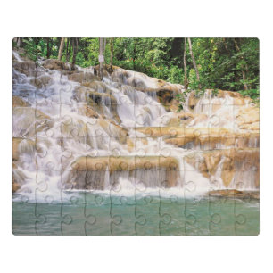 Jamaica Dunn's River Falls closeup Jigsaw Puzzle