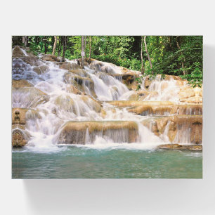 Jamaica Dunn's River Falls closeup Paperweight