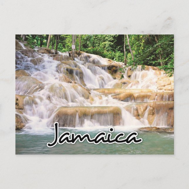 Jamaica Dunn's River Falls closeup Postcard (Front)