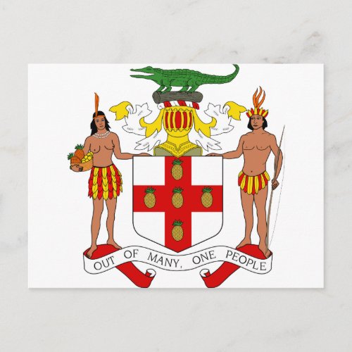 jamaica emblem postcard