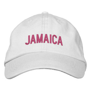 JAMAICA EMBROIDERED BASEBALL CAP
