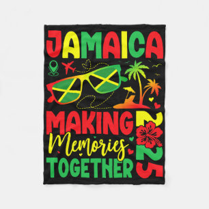Jamaica Family Reunion 2025 Making Memories Vacati Fleece Blanket