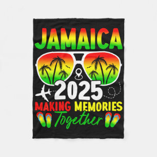 Jamaica Family Reunion 2025 Making Memories Vacati Fleece Blanket