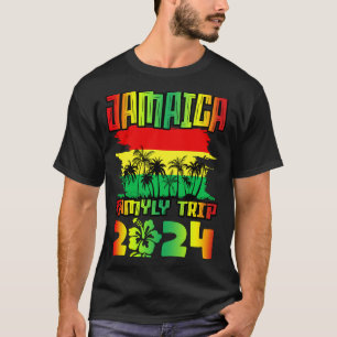 Jamaica Family Trip 2024 Jamaican Caribbean Beach T-Shirt