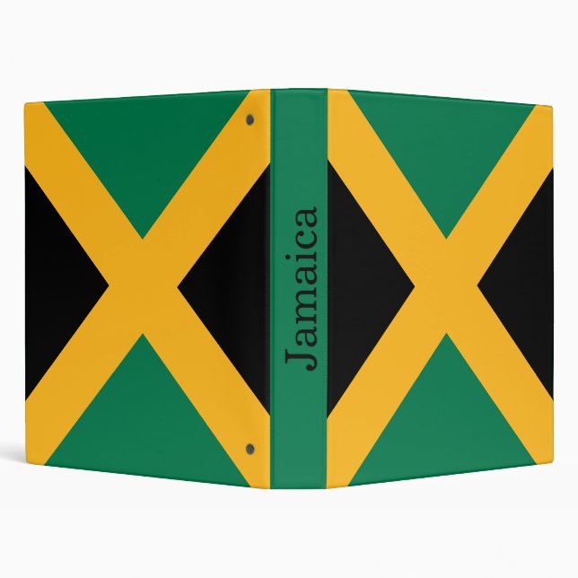 Jamaica Flag 3 Ring Binder (Background)