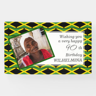 JAMAICA FLAG 90th Birthday Any Age Photo Banner