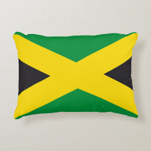 Jamaica flag accent pillow