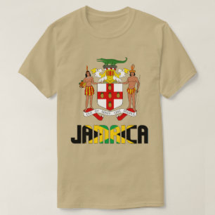 Jamaica Flag and Coat Of Arms Patriotic T-Shirt