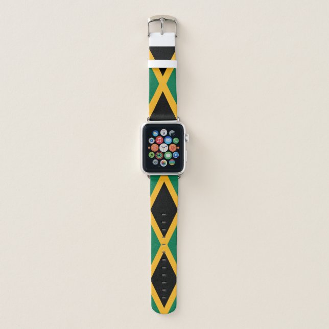 Jamaica Flag Apple Watch Band (Front)