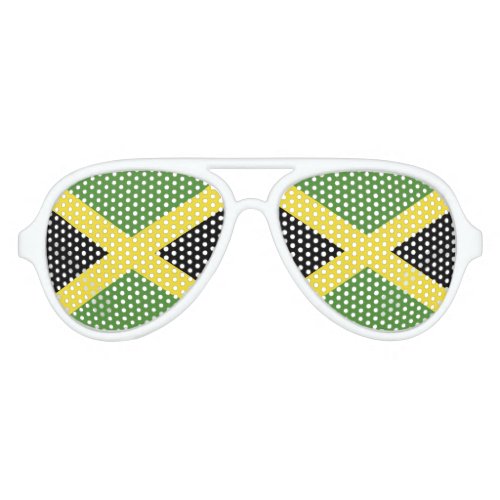 Jamaica Flag Aviator Sunglasses