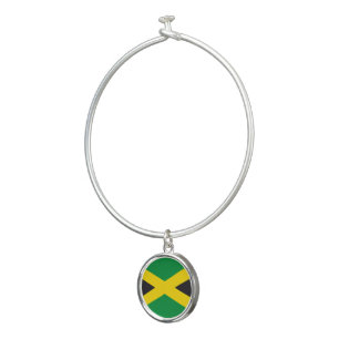 Jamaica flag bangle bracelet