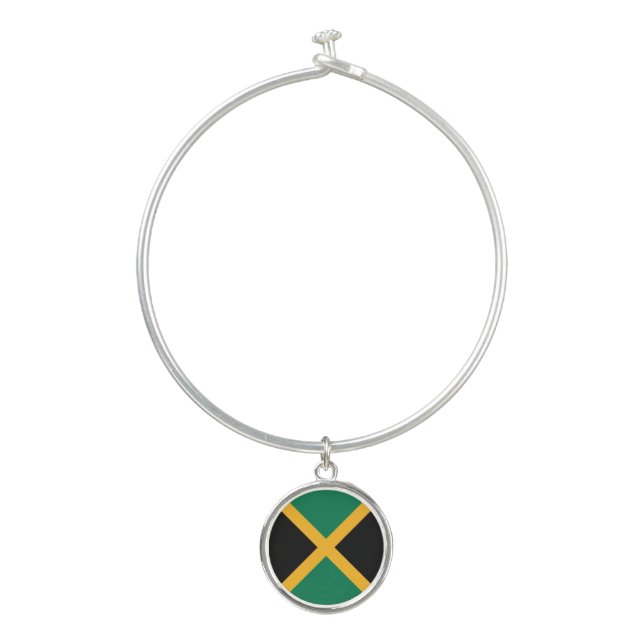 Jamaica Flag Bangle Bracelet (Front)
