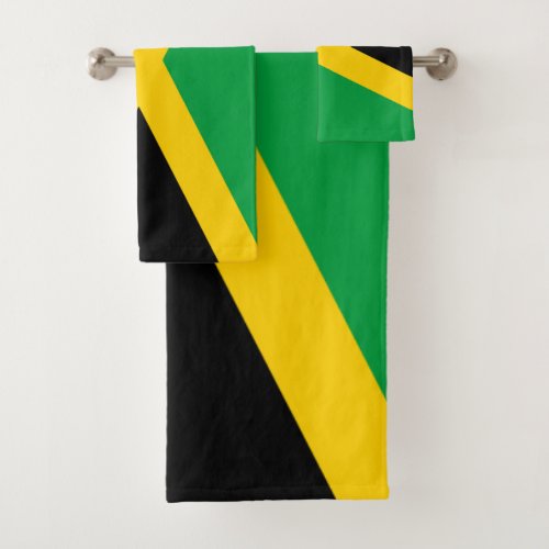 Jamaica Flag Bath Towel Set