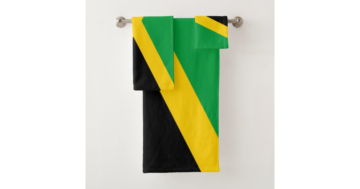 Jamaica Flag Bath Towel Set Zazzle