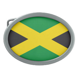 Jamaica flag belt buckle