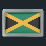 Jamaica Flag Belt Buckle<br><div class="desc">Patriotic flag of Jamaica.</div>