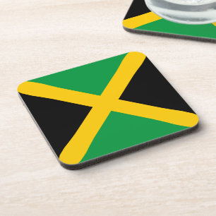 Jamaica Flag Beverage Coaster