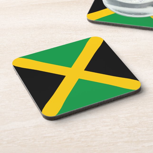 Jamaica Flag  Beverage Coaster (Left Side)