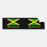 Jamaica Flag, Black, Green and Yellow Bumper Sticker