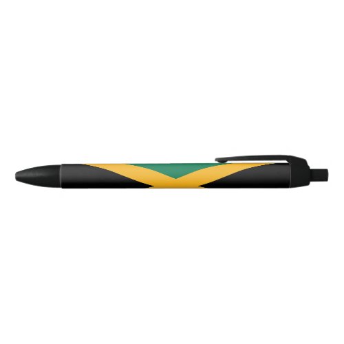 Jamaica Flag Black Ink Pen